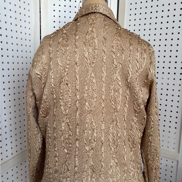 Essentials Textured Tan Button Down Shirt - Picture 2 of 5